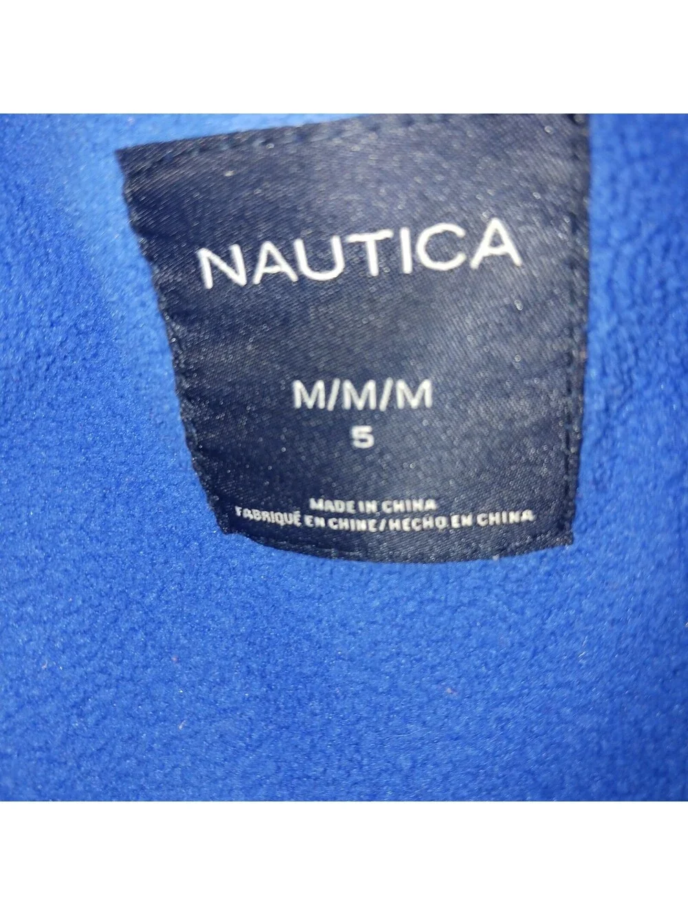 NAUTiCIA  Hooded Jacket Boys Size 5  Multicolored  Blue